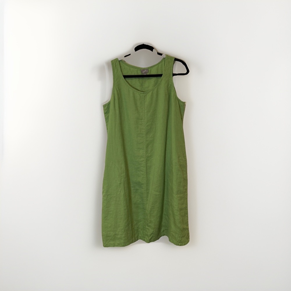 J. Jill Sleeveless Midi Dress in Green